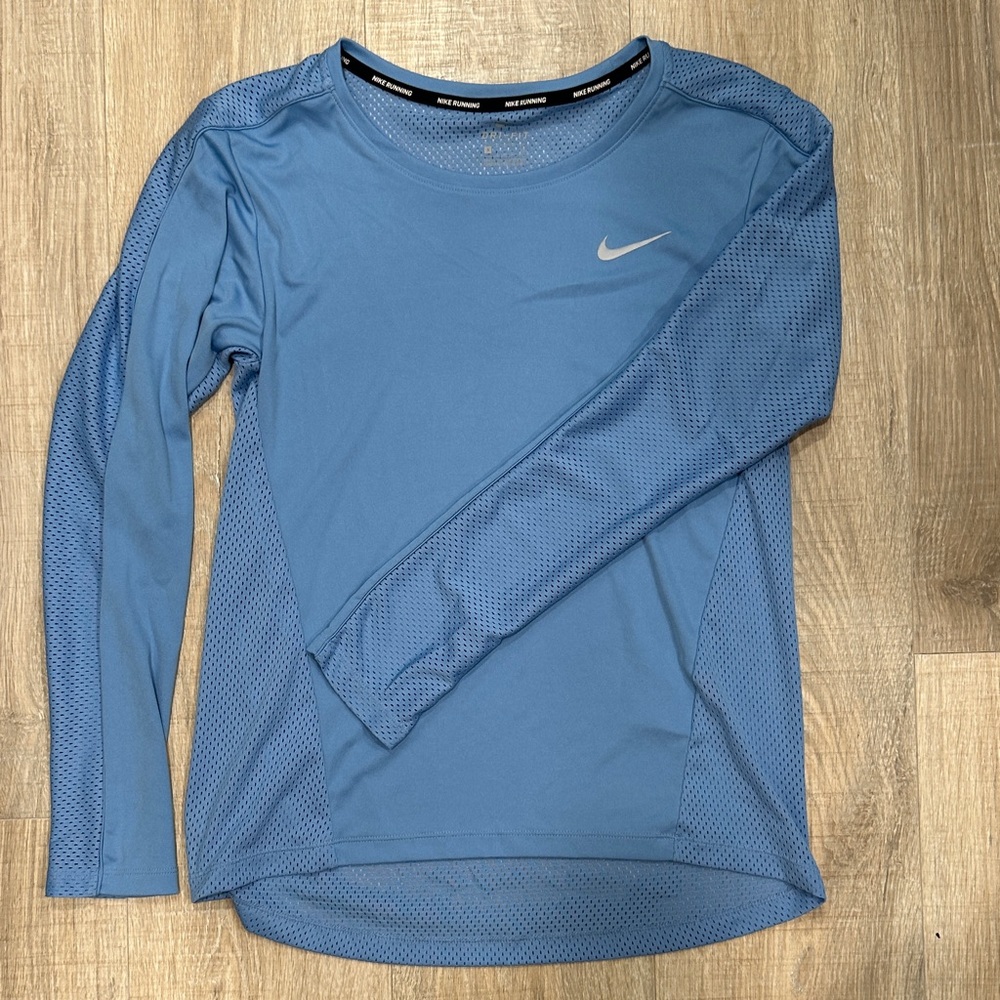 Nike Sky Blue Performance Long Sleeve Shirt